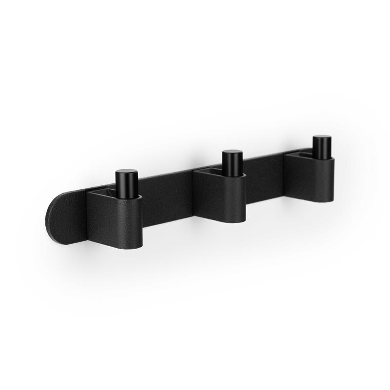 Hooks CASEY RACK V7044 textured black lava/matte black