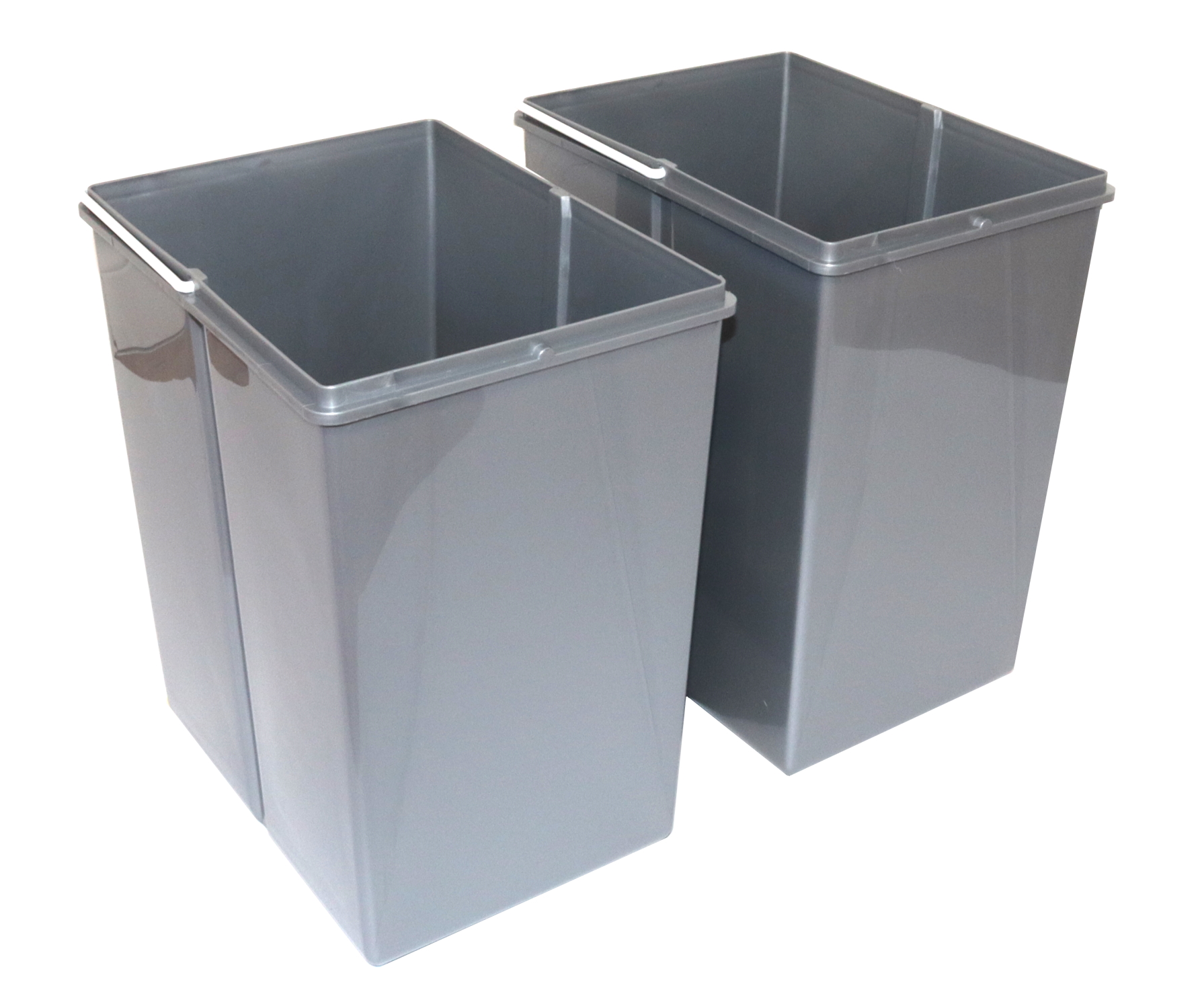 Pull-out waste bin 16'' 40L 2 bins, with front-fixing brackets