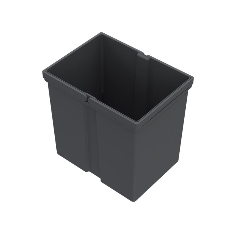 Bac de poubelle Hettich 17L anthracite