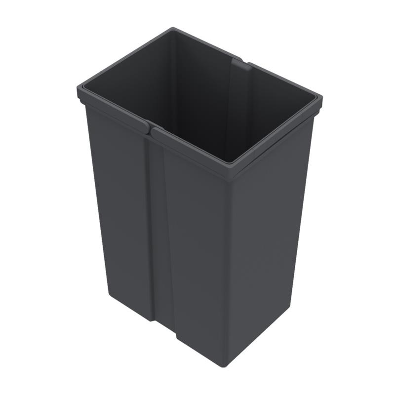 Image Bac de poubelle Hettich 29 L anthracite