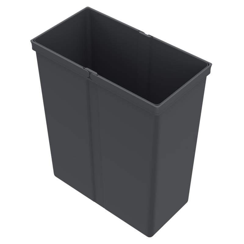 Image Bac de poubelle Hettich 40 L anthracite