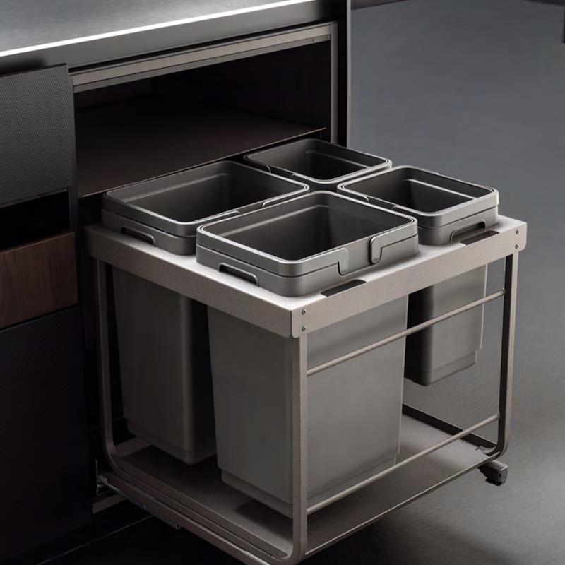 Pull-out waste bin Vibo Kombi 2.0 12 in. (300 mm) 33 L 1 bin anthracite
