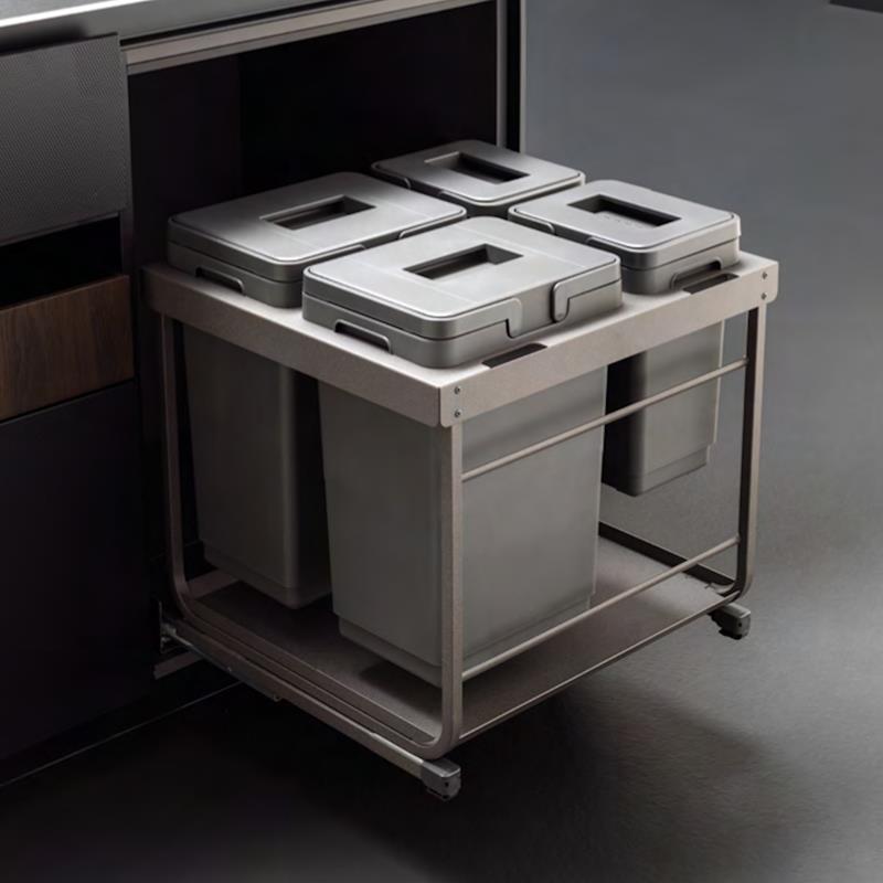Pull-out waste bin Vibo Kombi 2.0 12 in. (300 mm) 33 L 1 bin anthracite