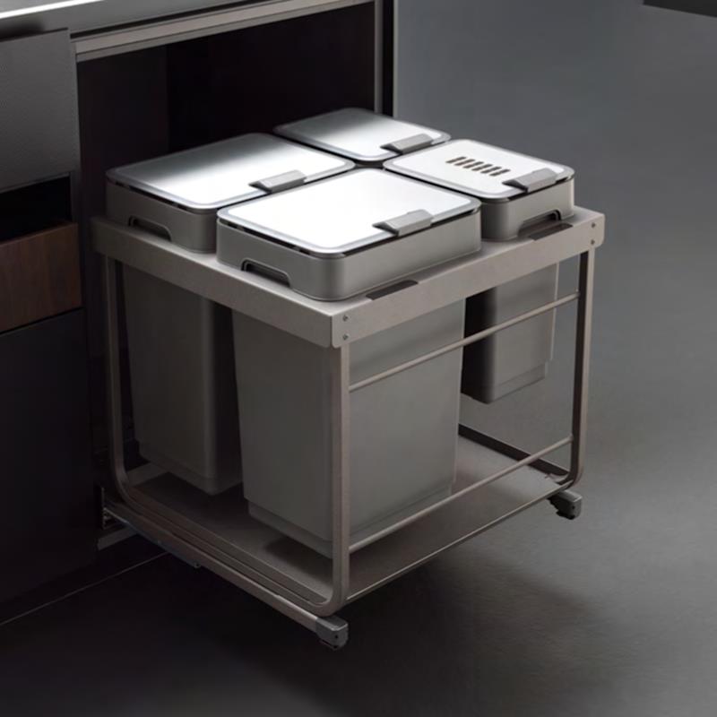 Pull-out waste bin Vibo Kombi 2.0 12 in. (300 mm) 33 L 1 bin anthracite