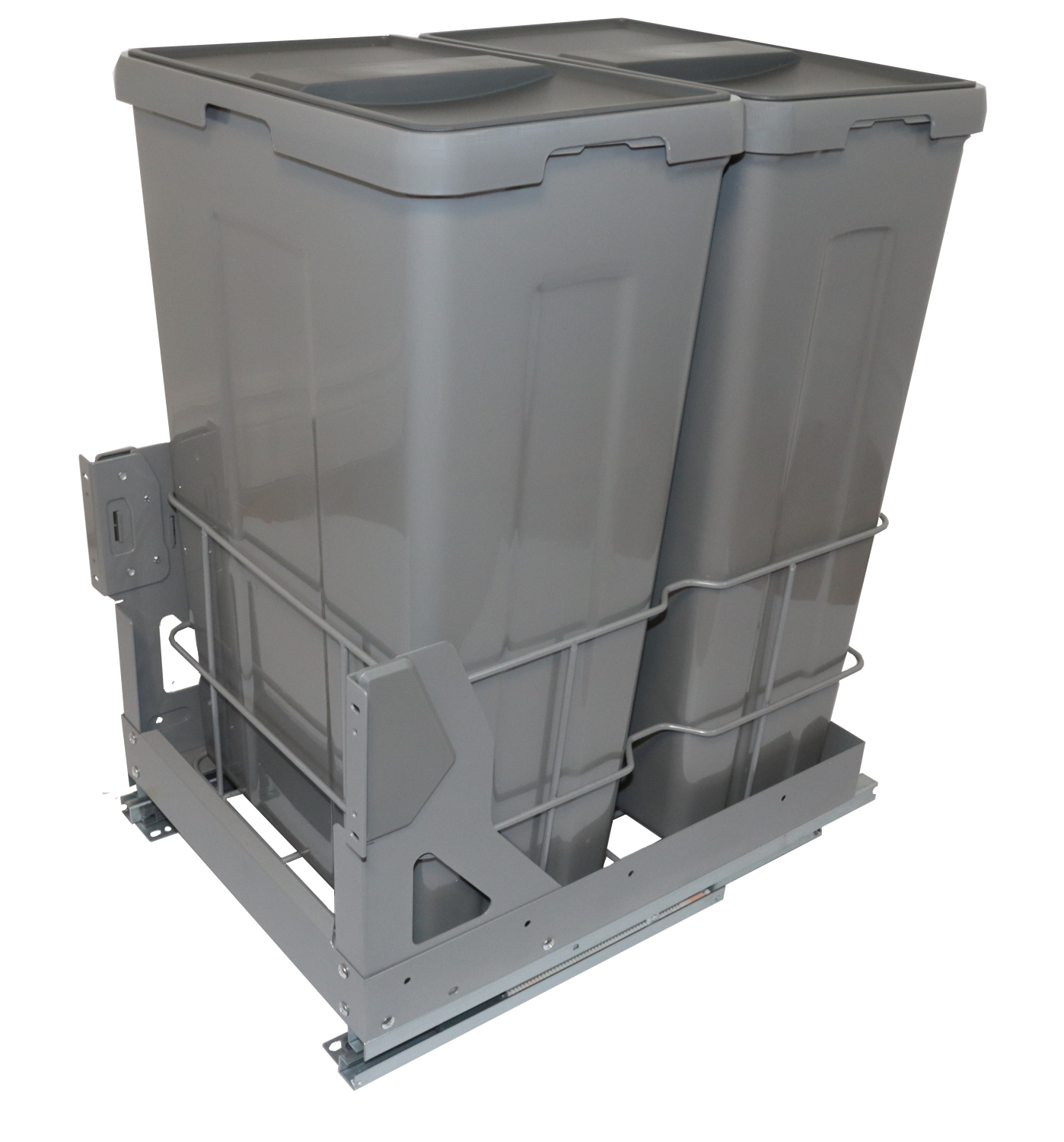 Pull-out waste bin 18'' 70L 2 bins