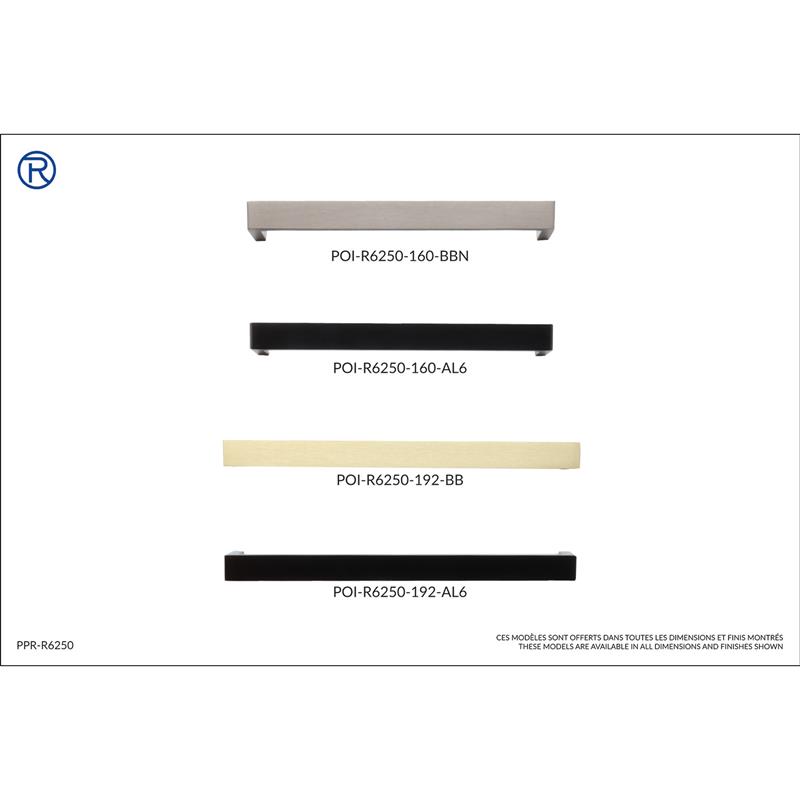 Panneau poignées gamme R6250