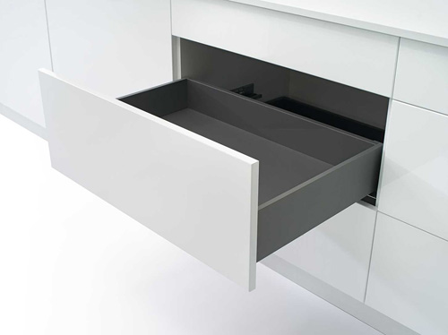 R13 EVO drawer set H128 NL650 Anthracite 45 kg Soft-close