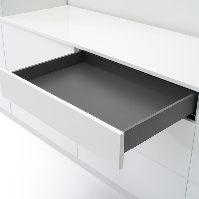Ensemble de tiroir R13 EVO anthracite H90 LN300 coulisse R481 45 kg soft-close