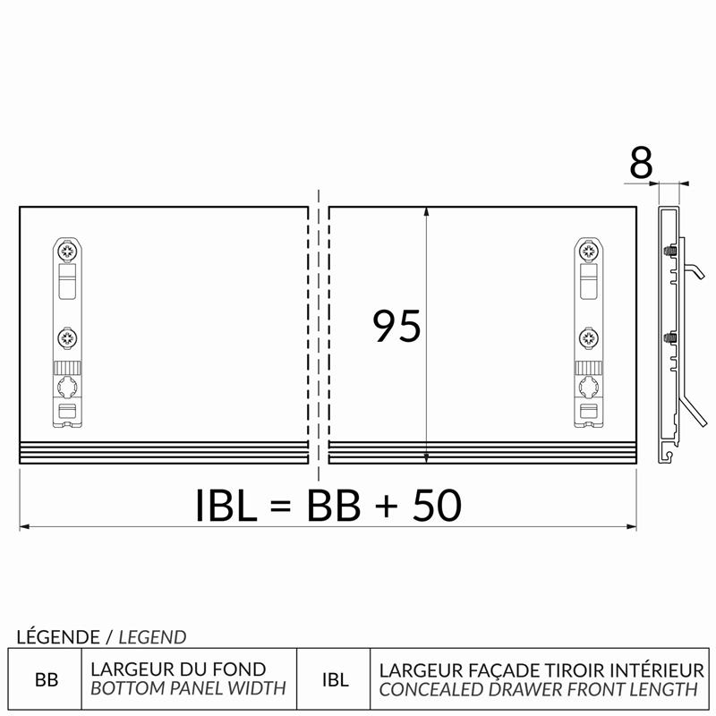 FAC-SCA-H90-1160-B LARGEUR