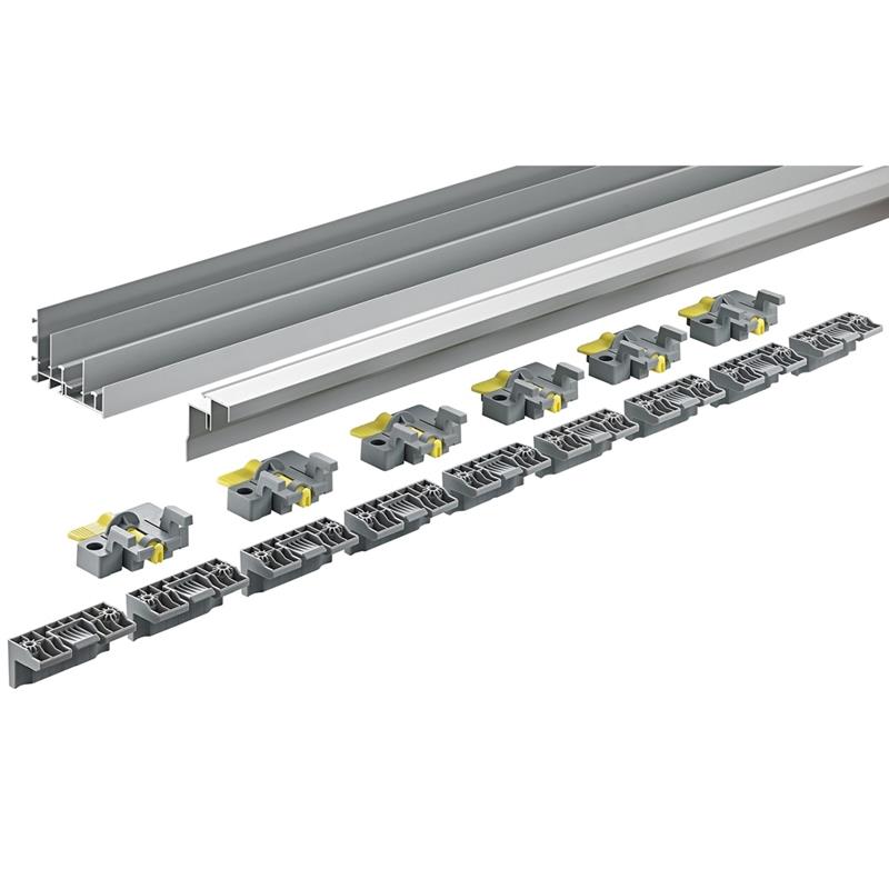 Rail haut et bas 2300 mm pour système de portes coulissantes TopLine XL