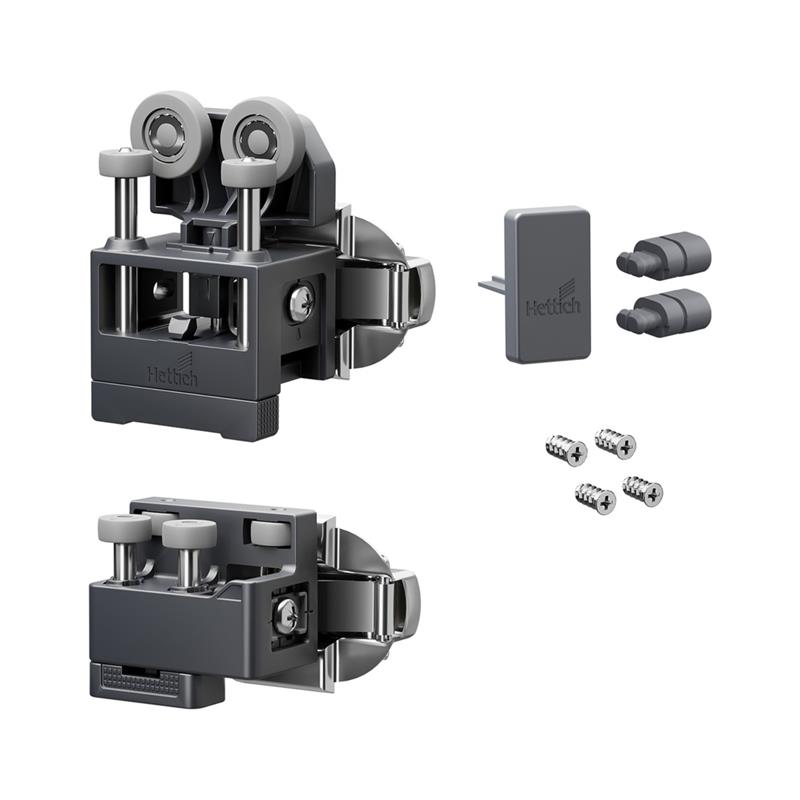 Ensemble WingLine L avec guidage bas 12 kg ouverture à droite anthracite pour unité de confort