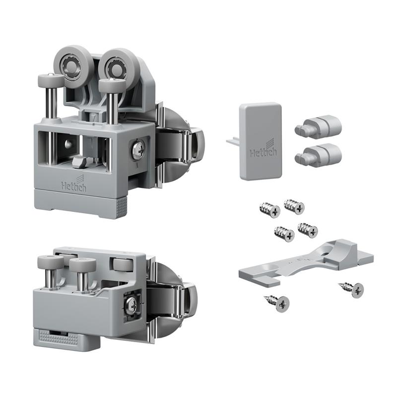 Ensemble WingLine L avec guidage bas 12 kg ouverture à droite gris