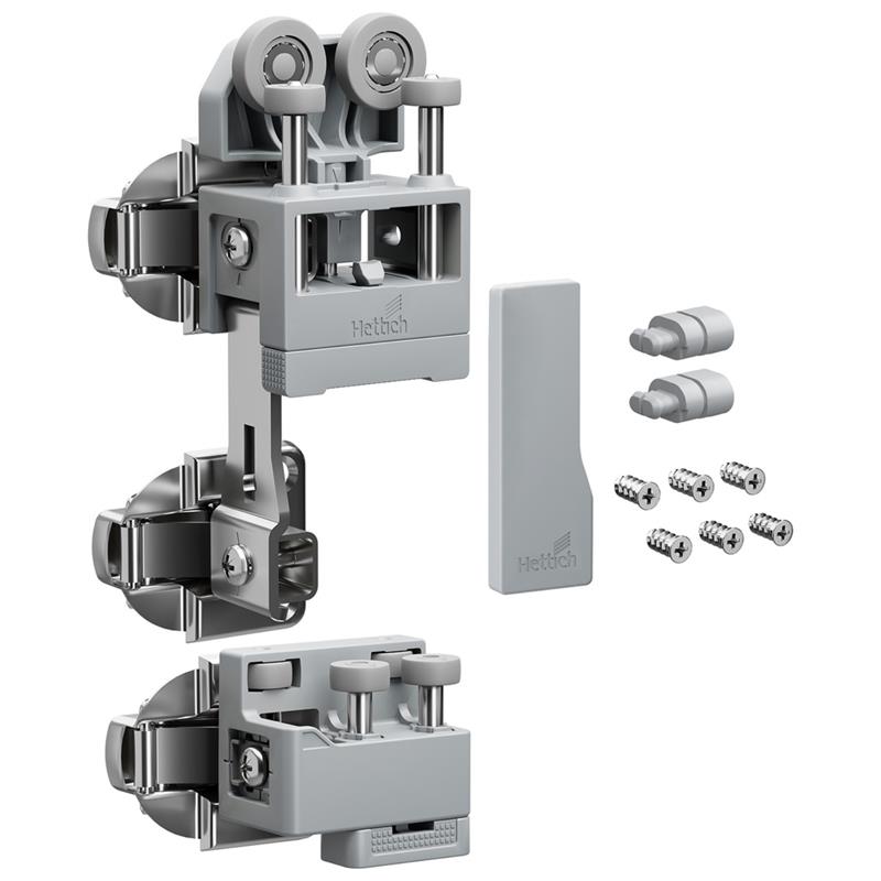Ensemble WingLine L avec guidage bas 25 kg ouverture à gauche gris pour unité de confort