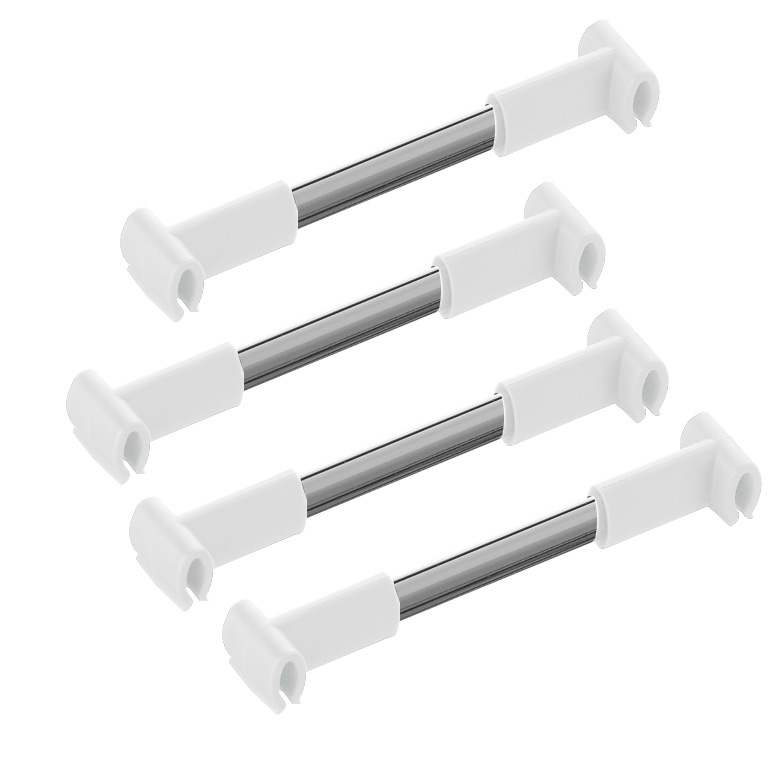 Kit of 4 separators for narrow pull-out 6'' Galaxy white/chrome