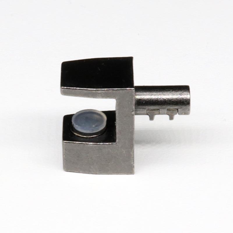 Glass shelf support 6-8 mm, black chrome (4 per bag)