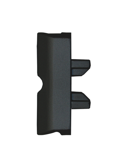 Support intermédiaire profilé Slim - attache perpendiculaire au mur (noir mat)