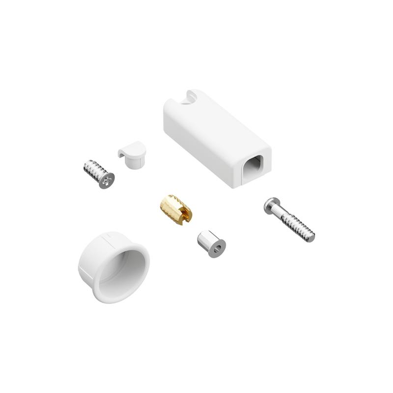 Taquet d'ouverture par pression WingLine L Push to move avec maintien mécanique blanc