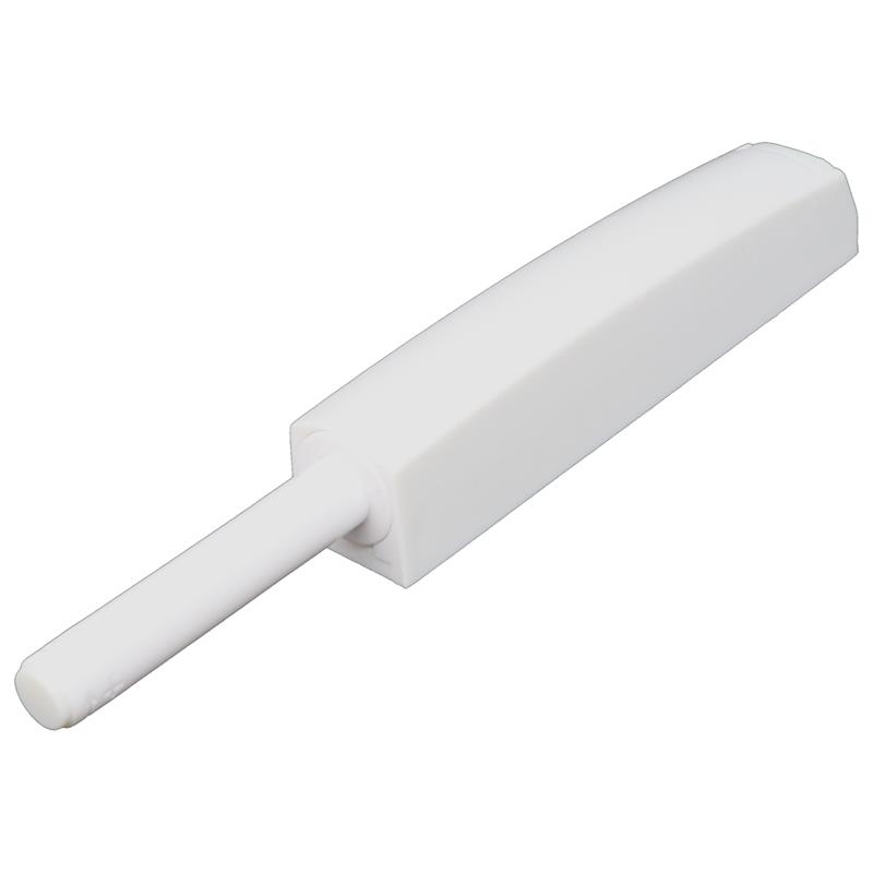 White Push-to-open catch surface mounted