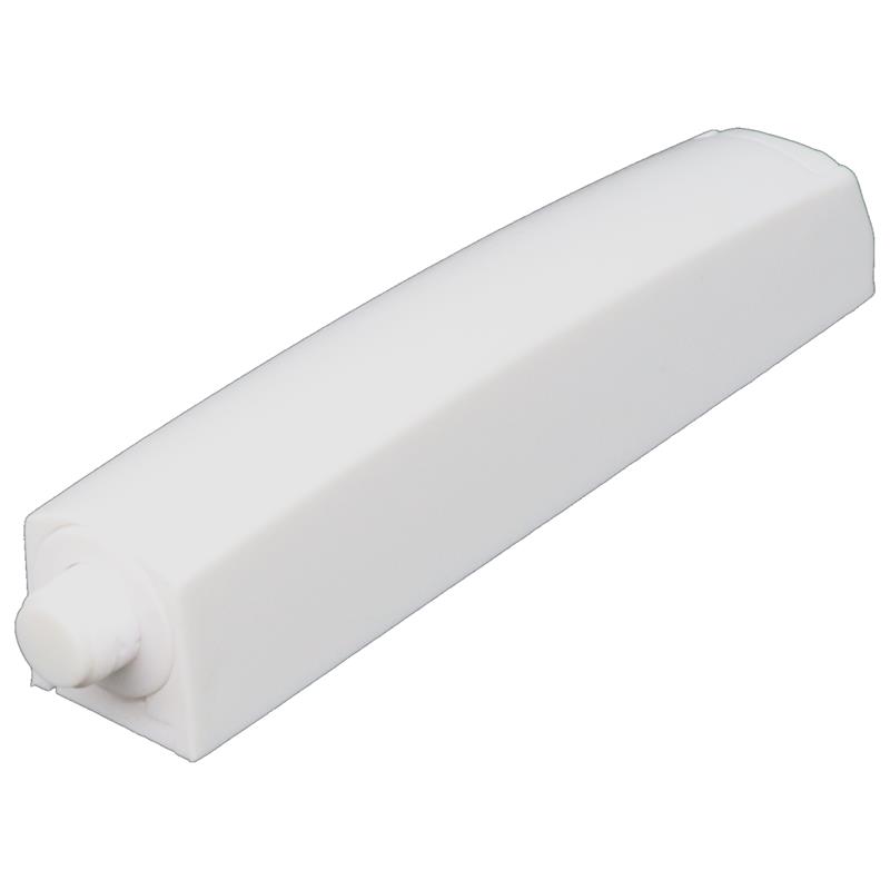 White Push-to-open catch surface mounted