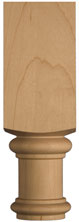 Image Chapiteau de poteau décoratif en érable (deux moitiés)