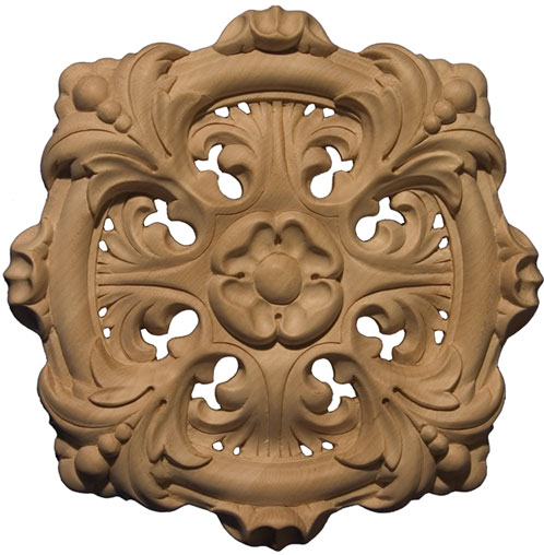 13½" Maple ornemental rosette