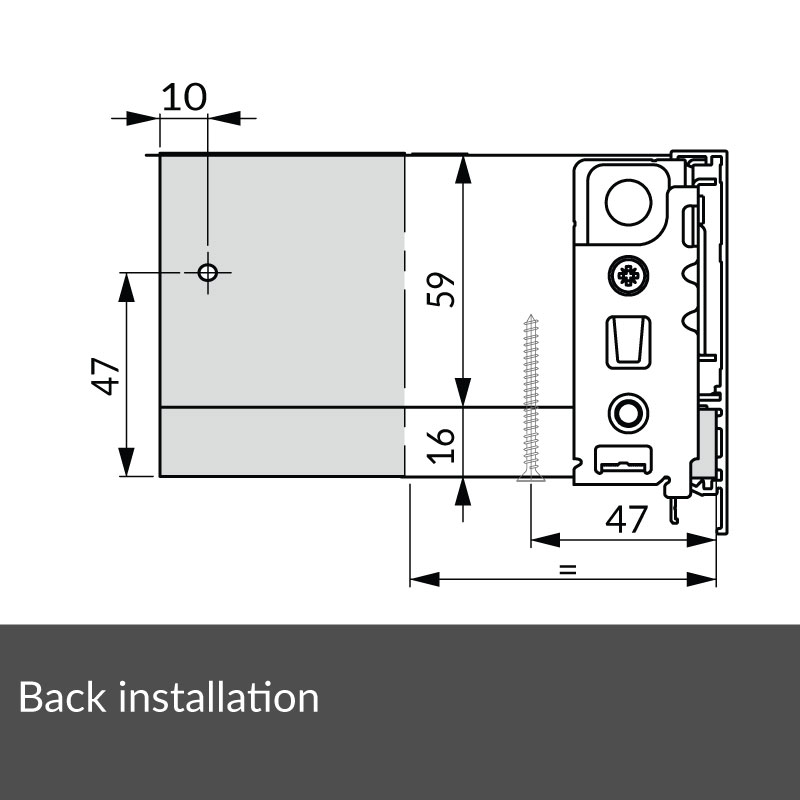 Back installation