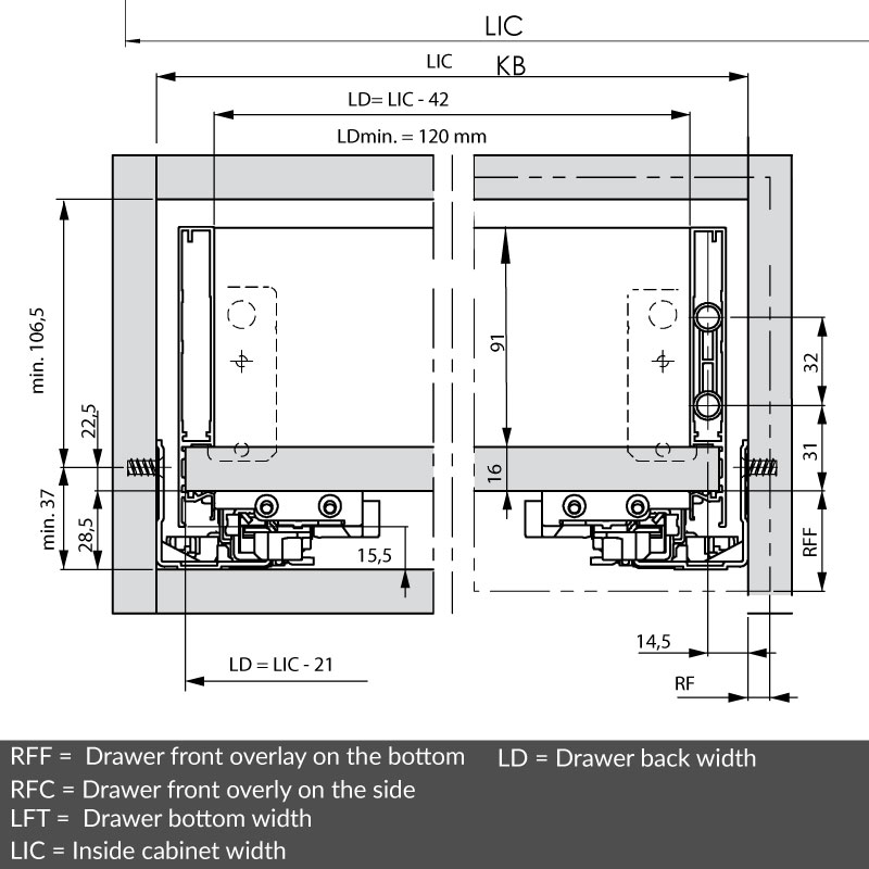 Front installation