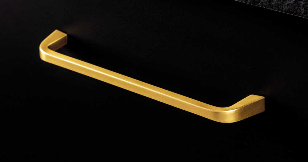 Poignées d'armoire laiton or